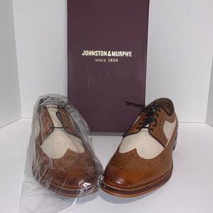 Johnston & Murphy Conrad Wingtip shoes.